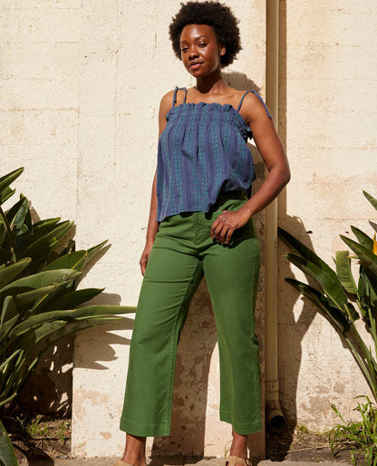 Toad&Co Earthworks Wide Leg Organic Cotton Crop Pant