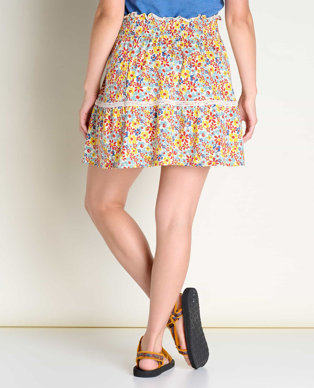 Toad&Co Marigold Organic Cotton Ruffle Skirt - by Toad&Co