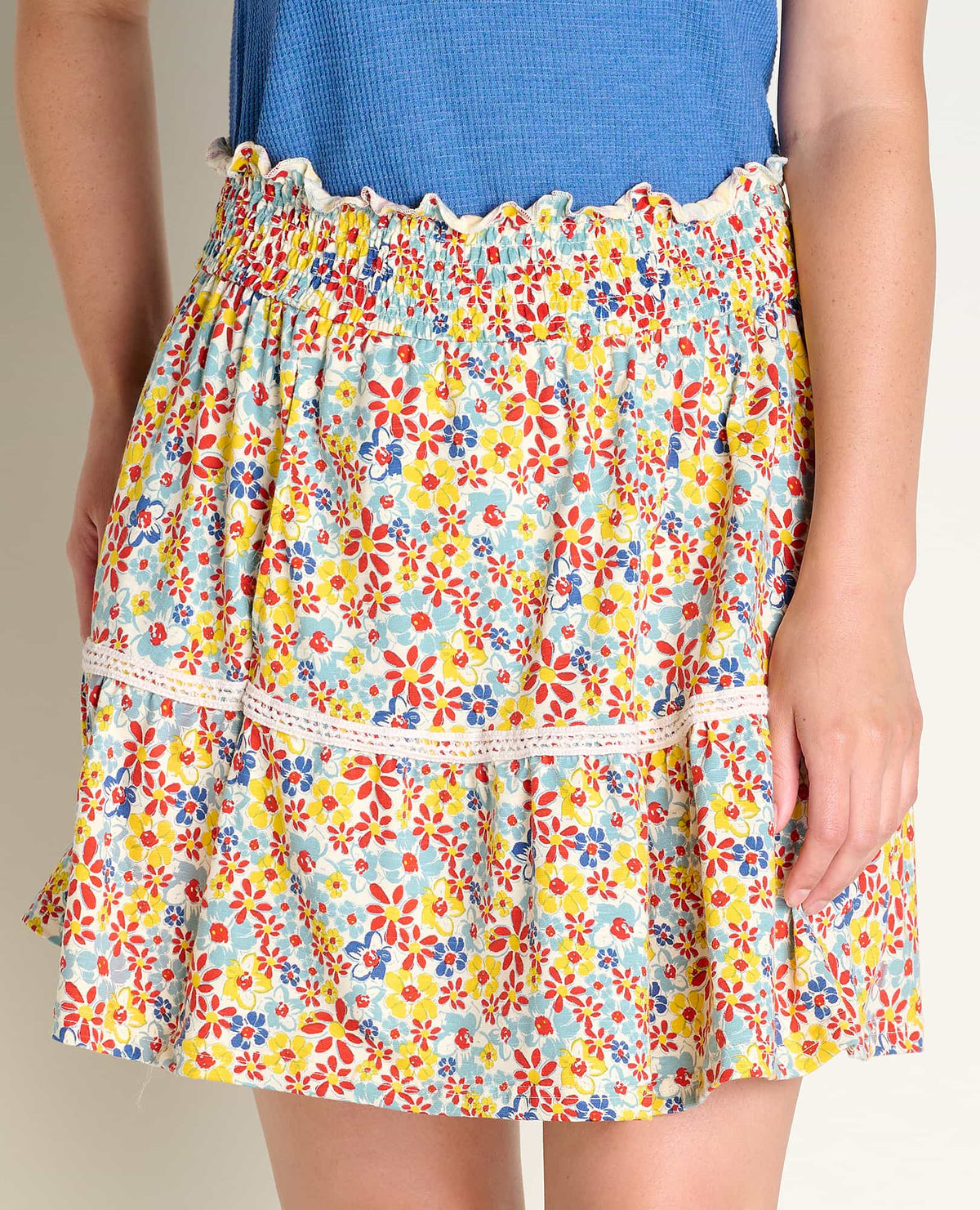 Toad&Co Marigold Organic Cotton Ruffle Skirt - by Toad&Co