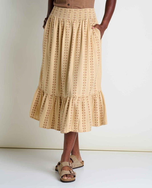 Toad&Co Cipher Pull-On Midi Skirt - Organic Cotton