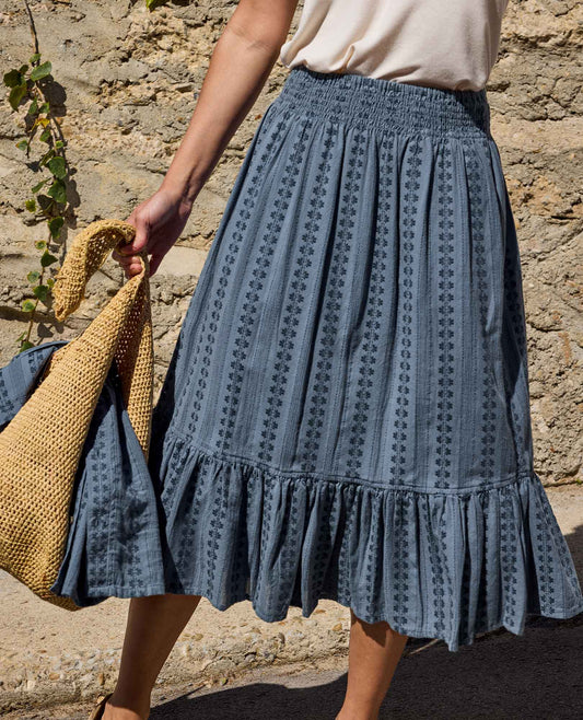 Toad&Co Cipher Pull-On Midi Skirt - Organic Cotton