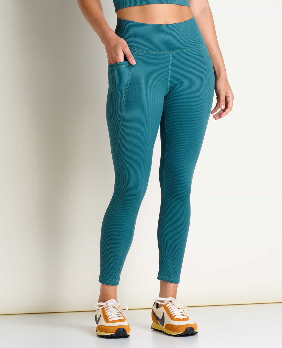 Toad&Co Suntrail 7/8 Ribbed Leggings - by Toad&Co