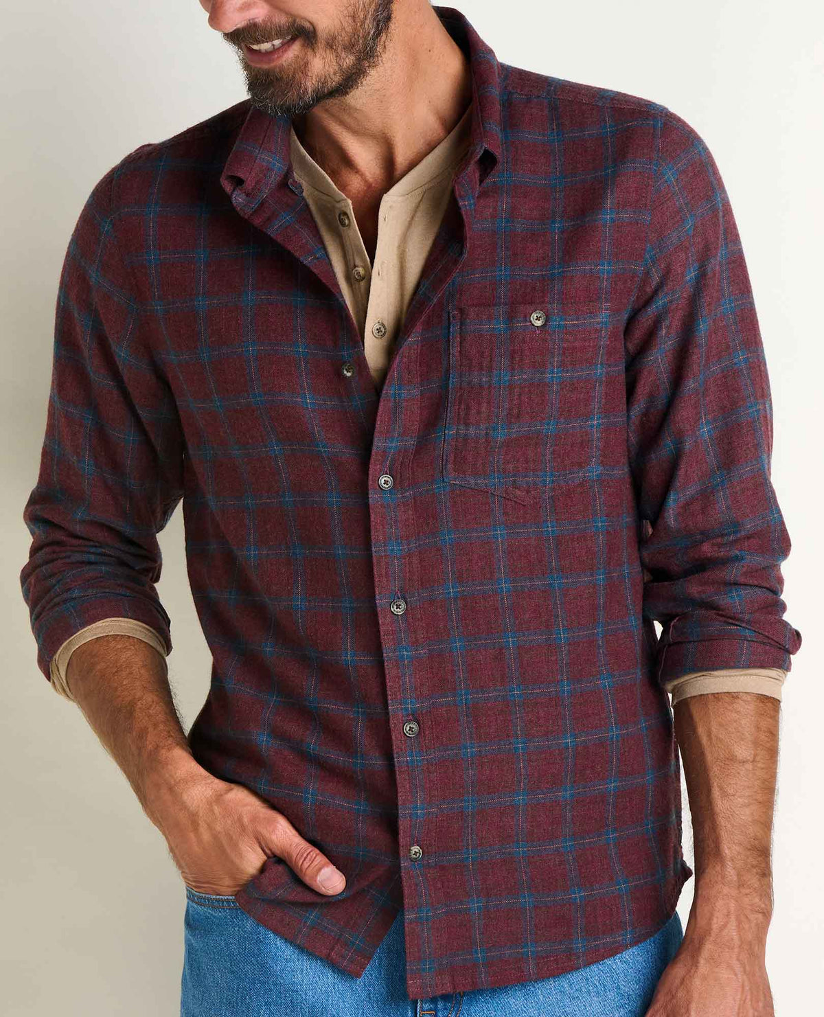 Toad&Co Airsmyth Men's Flannel Shirt - 100% Recycled by Toad&Co