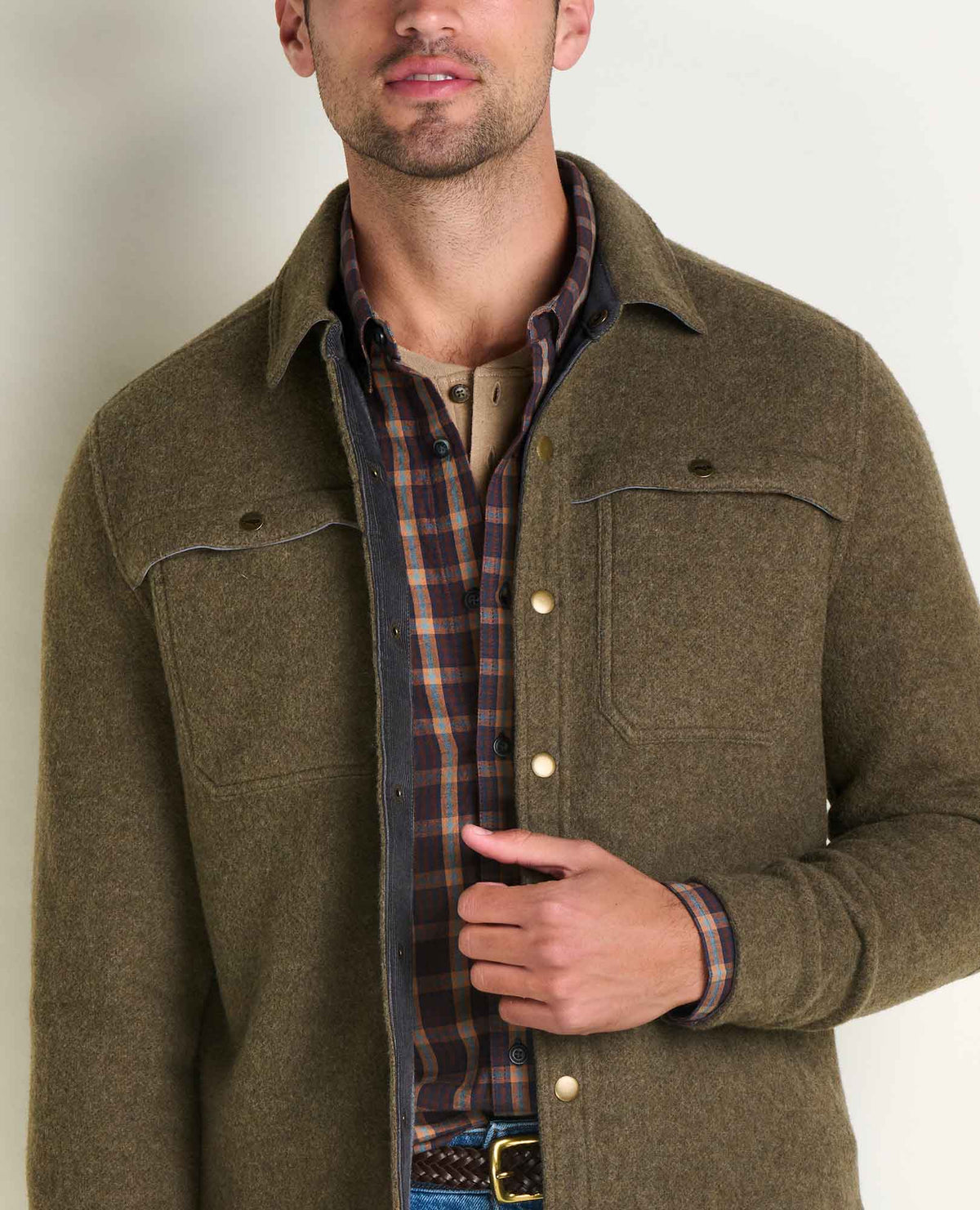 Toad&Co Men's Kennicott Shirt Jacket - Recycled Wool Blend by Toad&Co