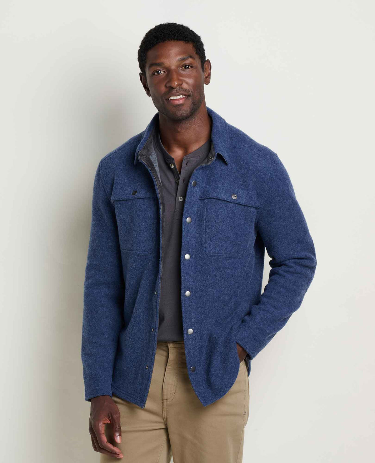 Toad&Co Men's Kennicott Shirt Jacket - Recycled Wool Blend by Toad&Co