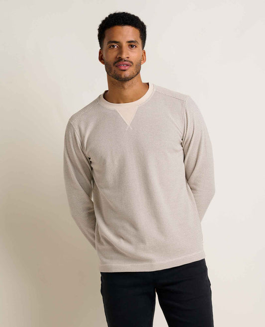 Toad&Co Men's Framer Long Sleeve Waffle Crewneck Tee - by Toad&Co