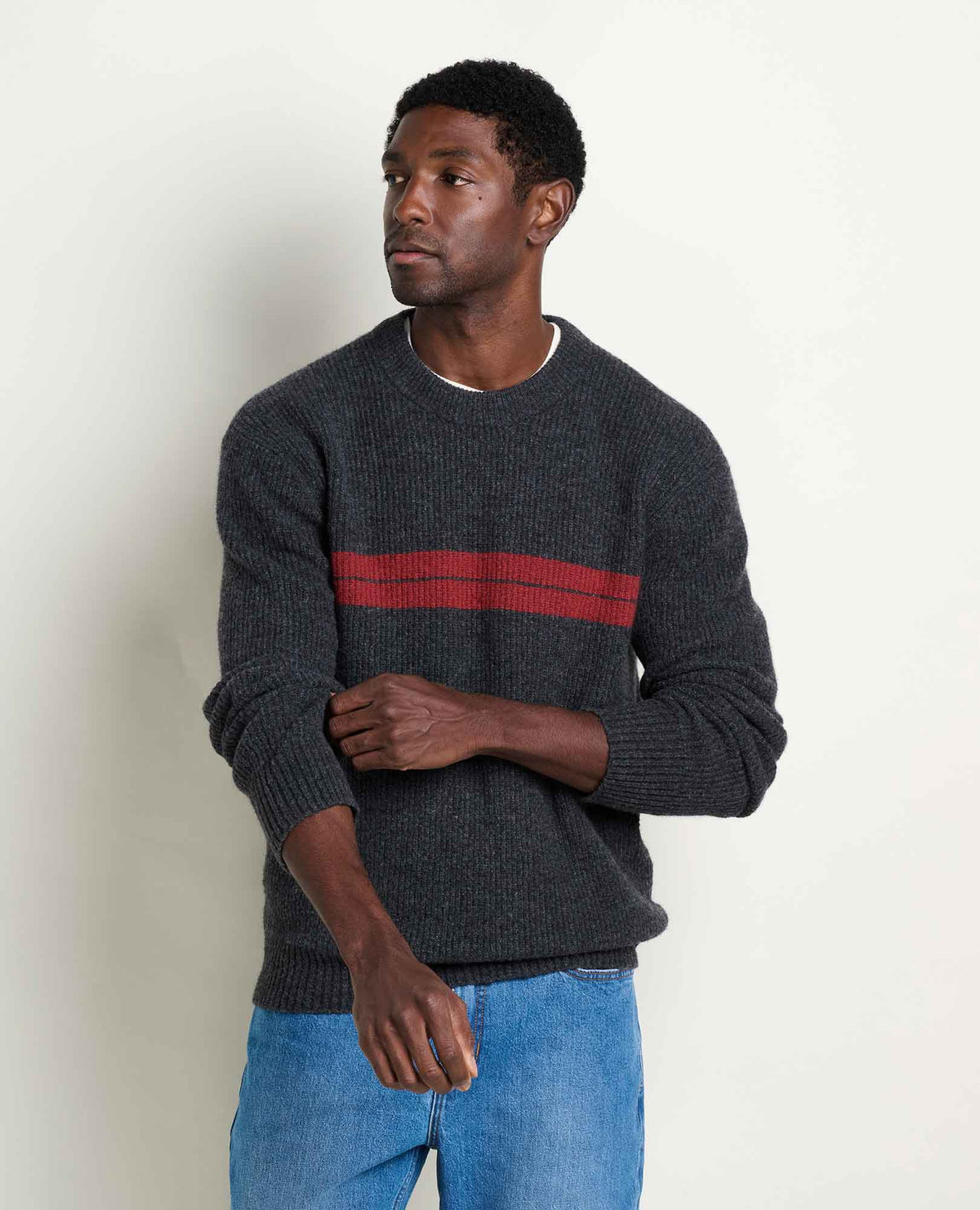 Toad&Co Men's Wasatch Crewneck Wool Sweater - Warm and Soft