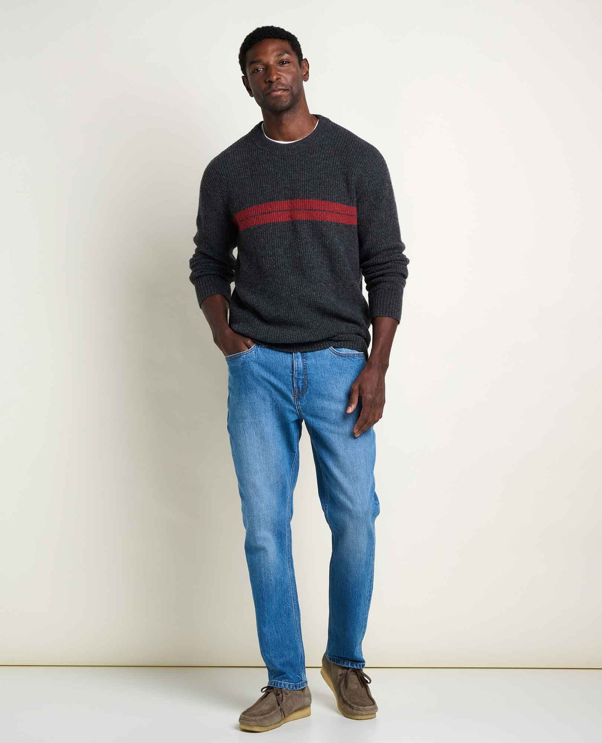 Toad&Co Men's Wasatch Crewneck Wool Sweater - Warm and Soft