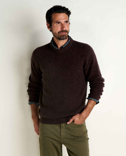 Toad&Co Men's Wasatch Crewneck Wool Sweater - Warm and Soft