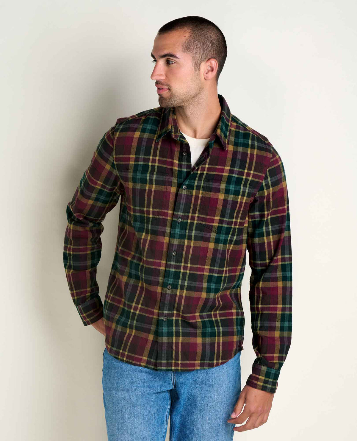 Toad&Co Men's Pinevale Midweight Organic Cotton Flannel