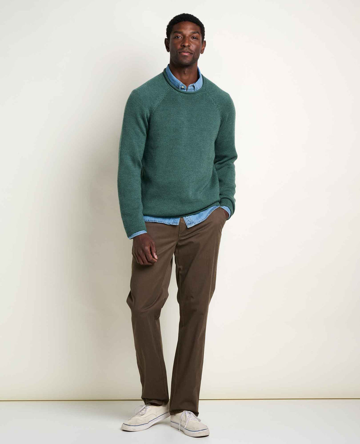 Toad&Co Men's Alpineglo Roll Neck Sweater - Organic Cotton & Wool