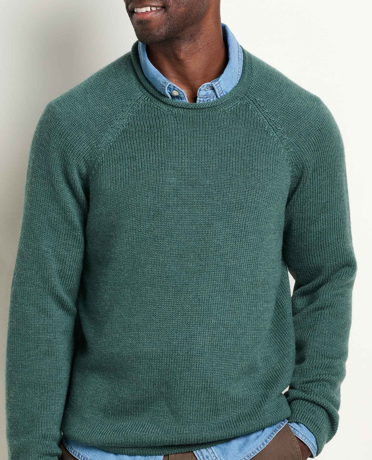 Toad&Co Men's Alpineglo Roll Neck Sweater - Organic Cotton & Wool