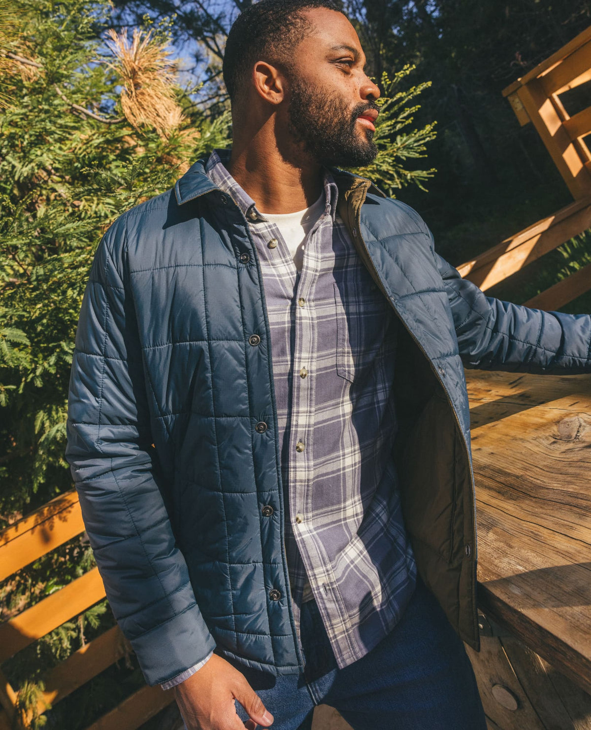Toad&Co Men's Roame Quilted and Insulated Shirt Jacket