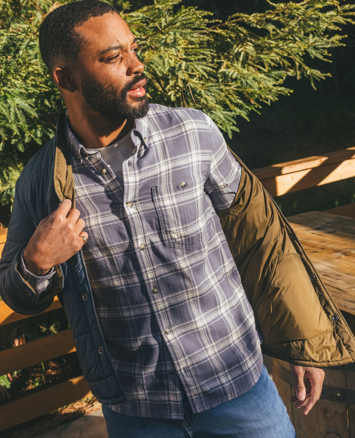 Toad&Co Men's Roame Quilted and Insulated Shirt Jacket