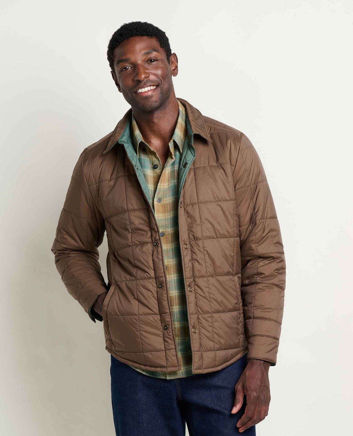 Toad&Co Men's Roame Quilted and Insulated Shirt Jacket