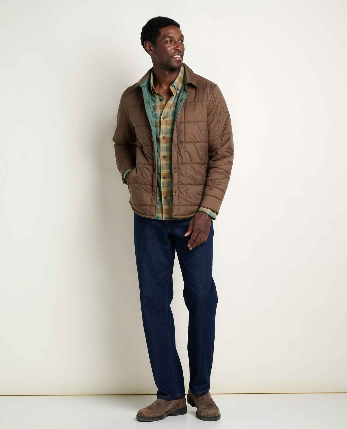 Toad&Co Men's Roame Quilted and Insulated Shirt Jacket