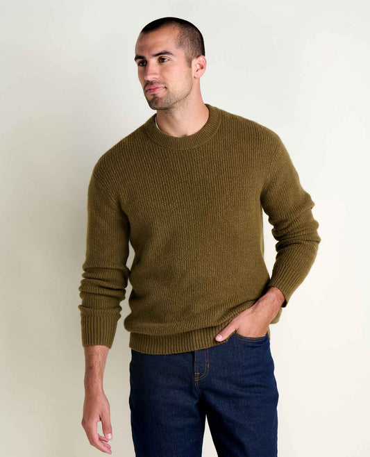 Toad&Co Men's Wasatch Crewneck Wool Sweater - Warm and Soft