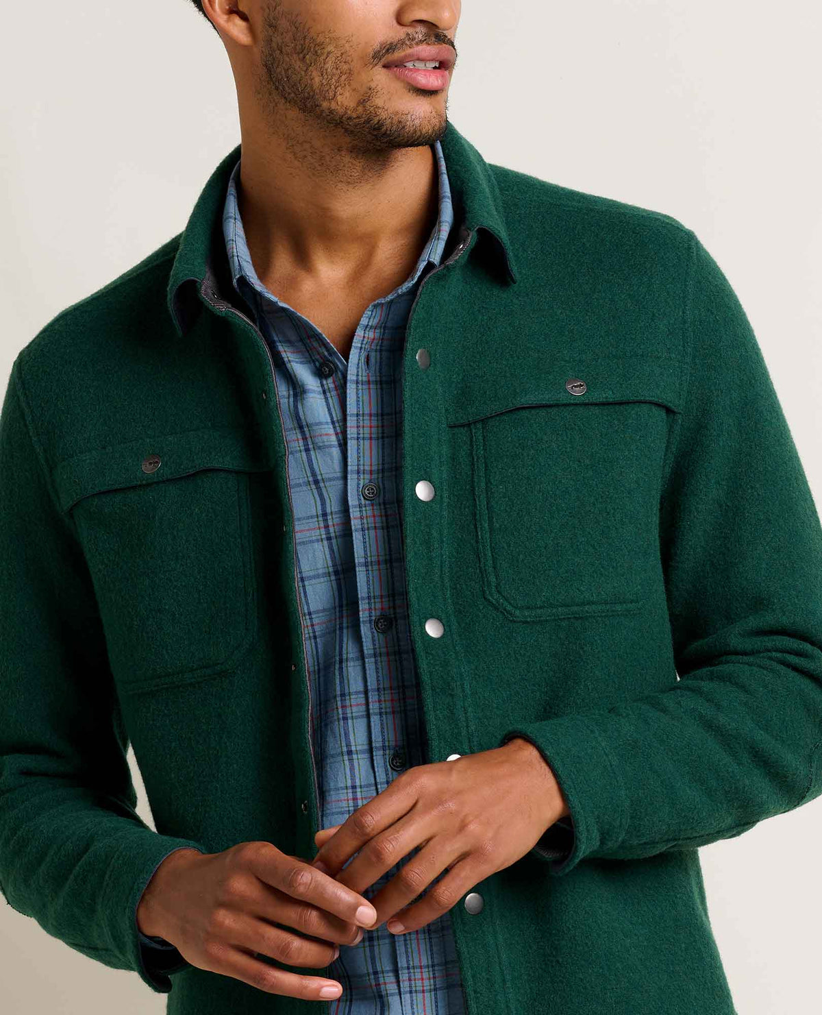 Toad&Co Men's Kennicott Shirt Jacket - Recycled Wool Blend by Toad&Co