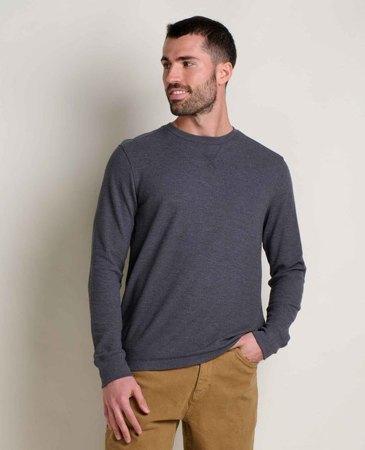 Toad&Co Men's Framer Long Sleeve Waffle Crewneck Tee - by Toad&Co