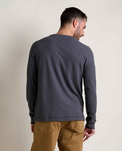 Toad&Co Men's Framer Long Sleeve Waffle Crewneck Tee - by Toad&Co
