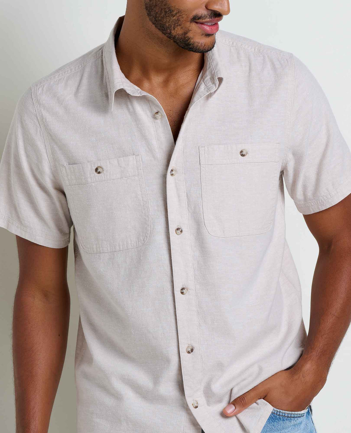 Toad&Co Men's Eco-Friendly Taj Hemp Short Sleeve Shirt - by Toad&Co