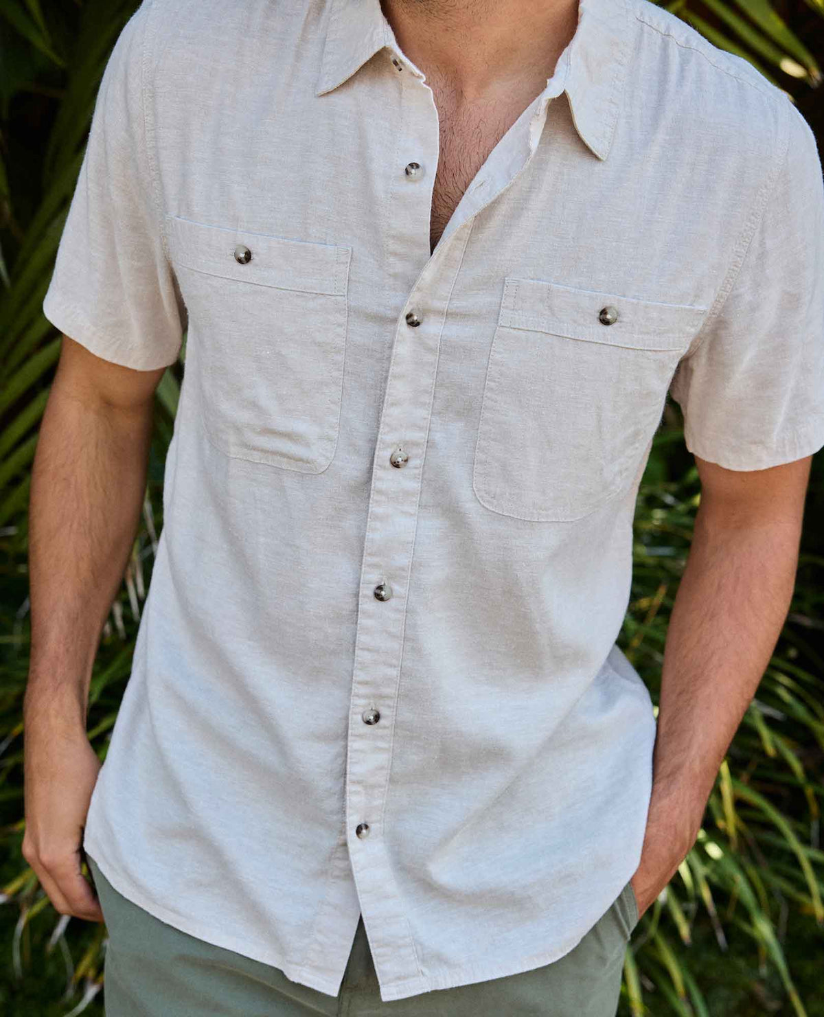 Toad&Co Men's Eco-Friendly Taj Hemp Short Sleeve Shirt - by Toad&Co