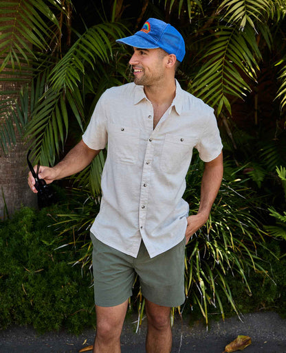 Toad&Co Men's Eco-Friendly Taj Hemp Short Sleeve Shirt - by Toad&Co