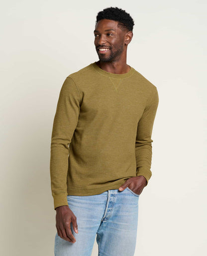 Toad&Co Men's Framer Long Sleeve Waffle Crewneck Tee - by Toad&Co