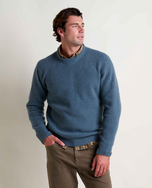 Toad&Co Men's Wasatch Crewneck Wool Sweater - Warm and Soft