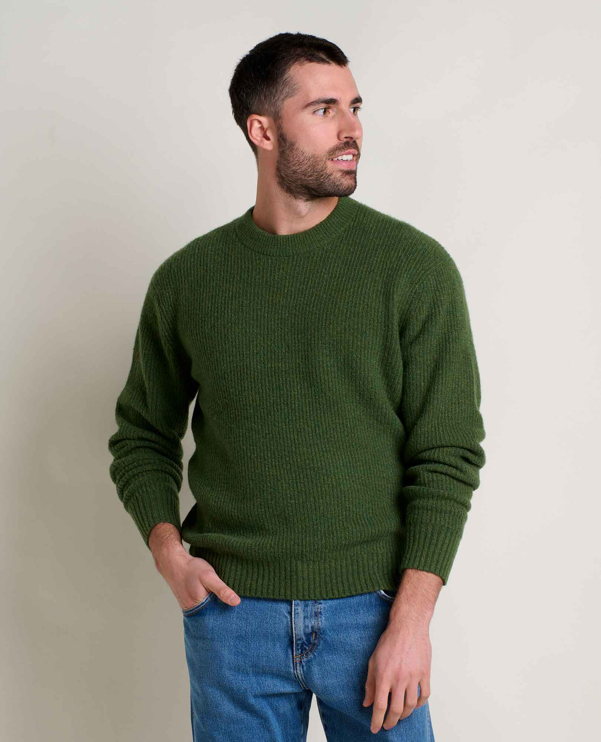 Toad&Co Men's Wasatch Crewneck Wool Sweater - Warm and Soft