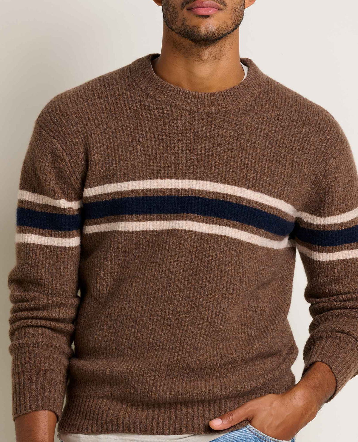 Toad&Co Men's Wasatch Crewneck Wool Sweater - Warm and Soft