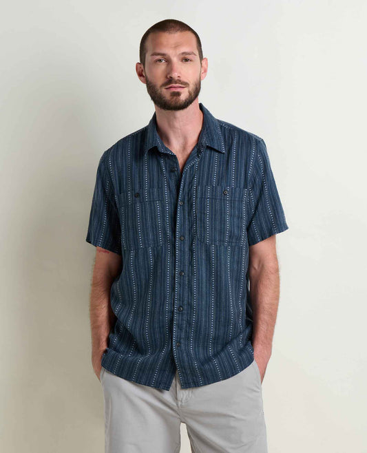 Toad&Co Men's Eco-Friendly Taj Hemp Short Sleeve Shirt - by Toad&Co