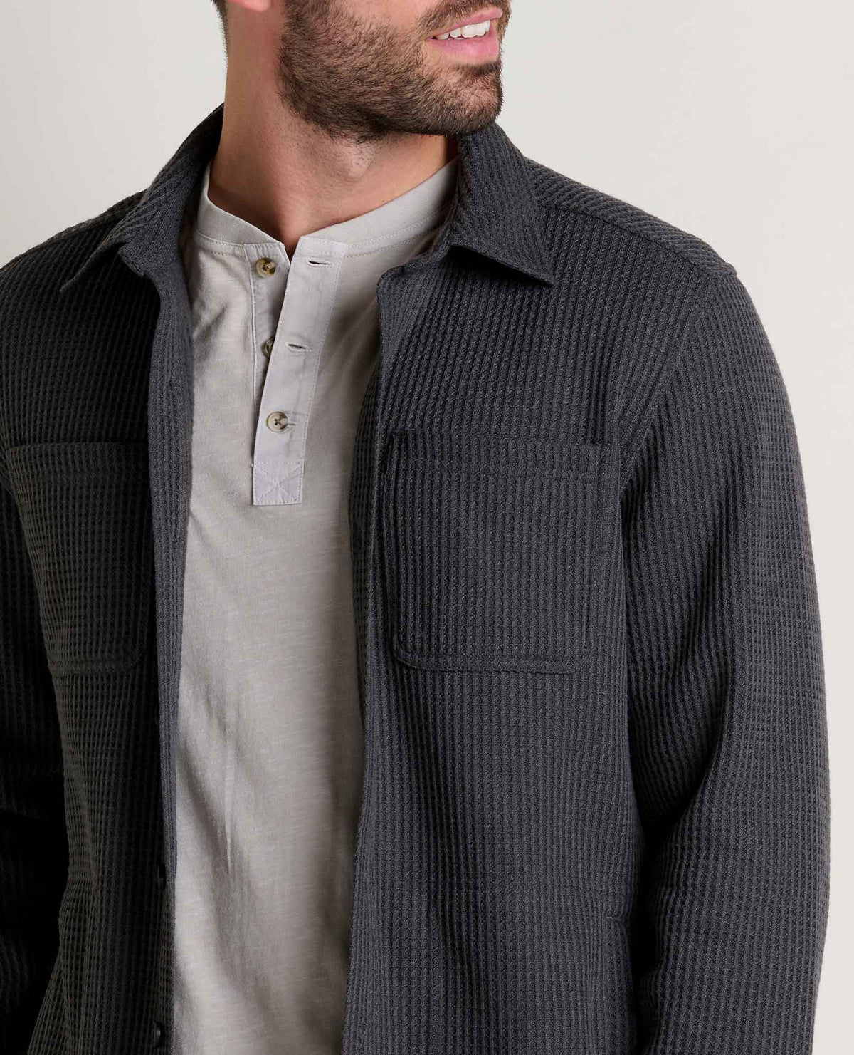 Toad&Co Men's Bitterroot Waffle Shirt Jacket - Casual Comfort