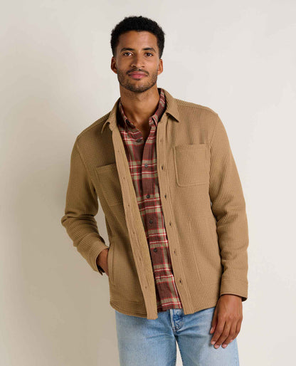 Toad&Co Men's Bitterroot Waffle Shirt Jacket - Casual Comfort