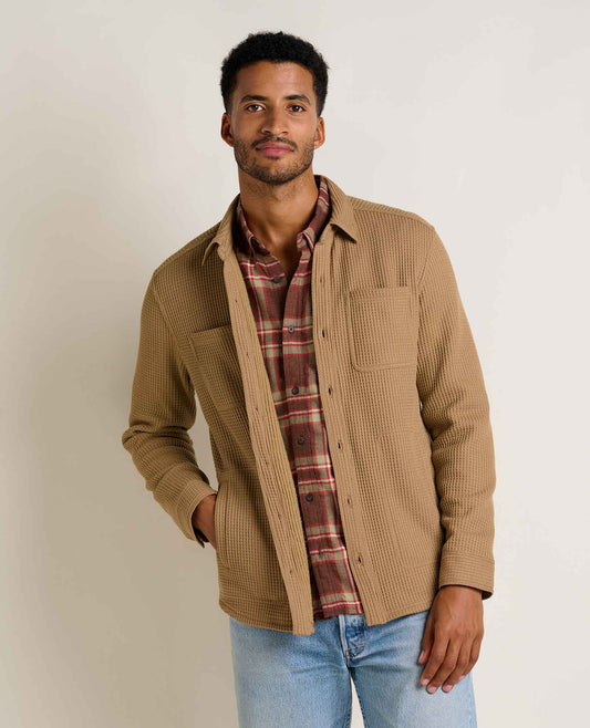 Toad&Co Men's Bitterroot Waffle Shirt Jacket - Casual Comfort