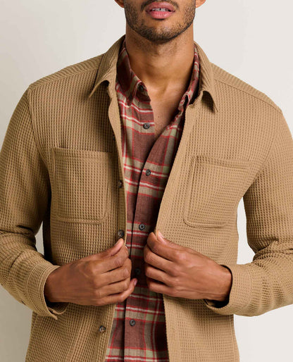 Toad&Co Men's Bitterroot Waffle Shirt Jacket - Casual Comfort