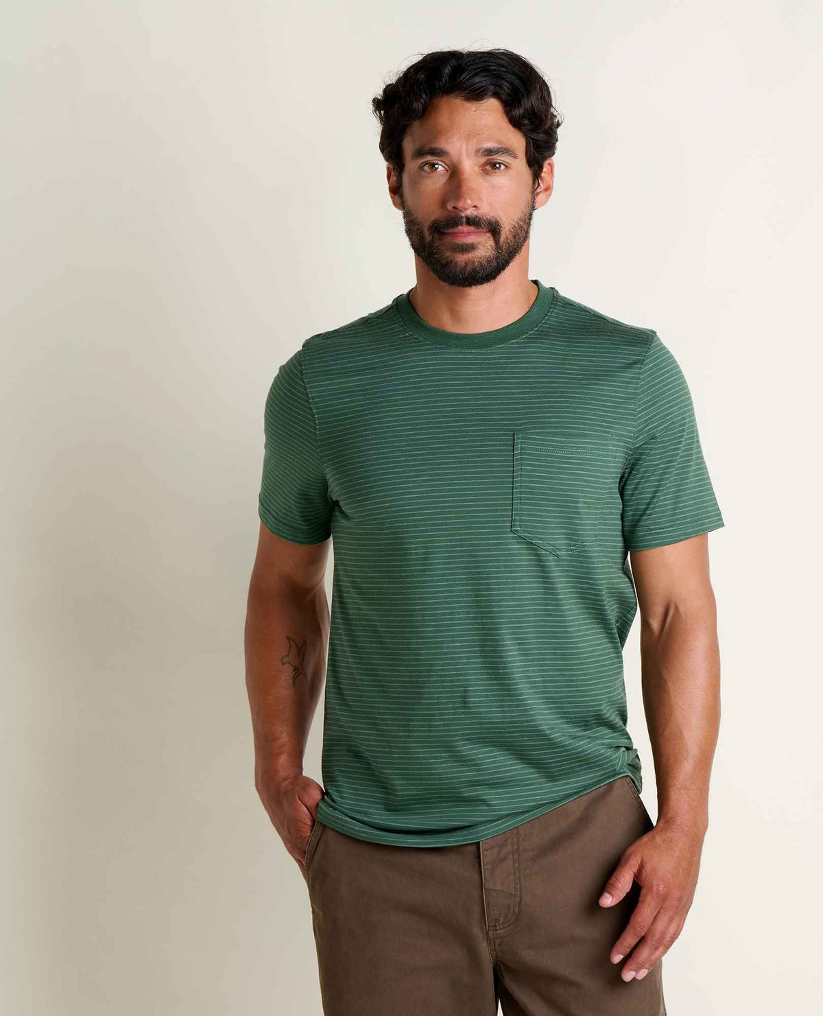 Toad&Co Tempo Crew Pocket Tee - Effortless & Eco-Friendly