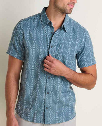 Toad&Co Treescape Shirt - 100% Organic Cotton Dobby Weave Summer Shirt