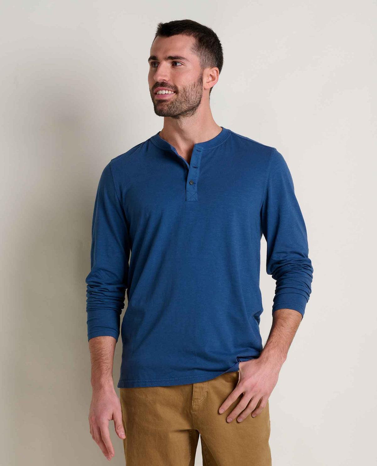 Toad&Co Men's Primo Long Sleeve Henley - Organic Cotton Tee by Toad&Co