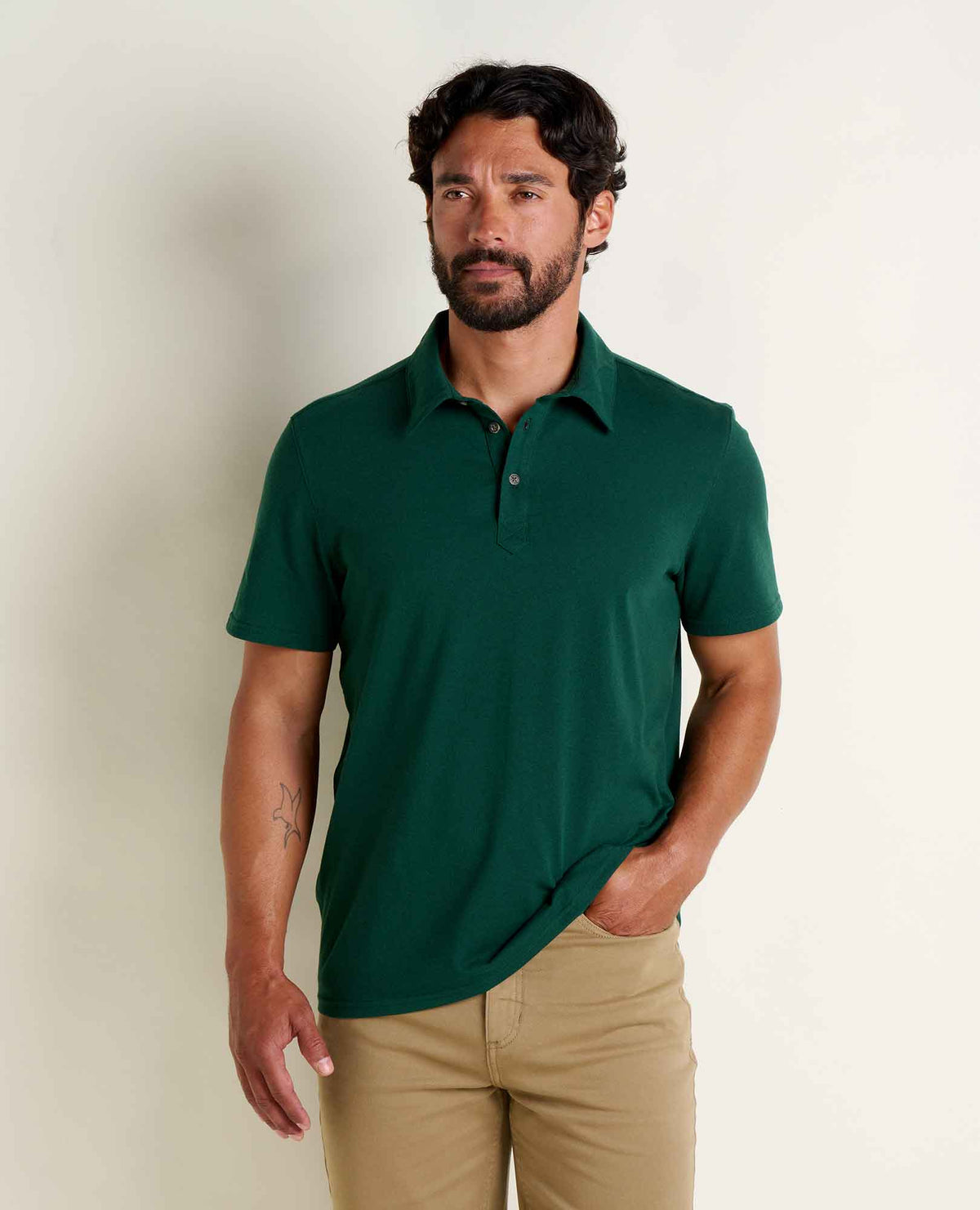 Toad&Co Men's Re-Form Polo - Sustainable Recycled Cotton & Polyester Polo