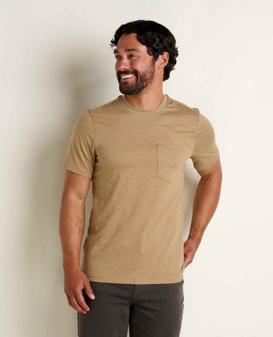 Toad&Co Tempo Crew Pocket Tee - Effortless & Eco-Friendly