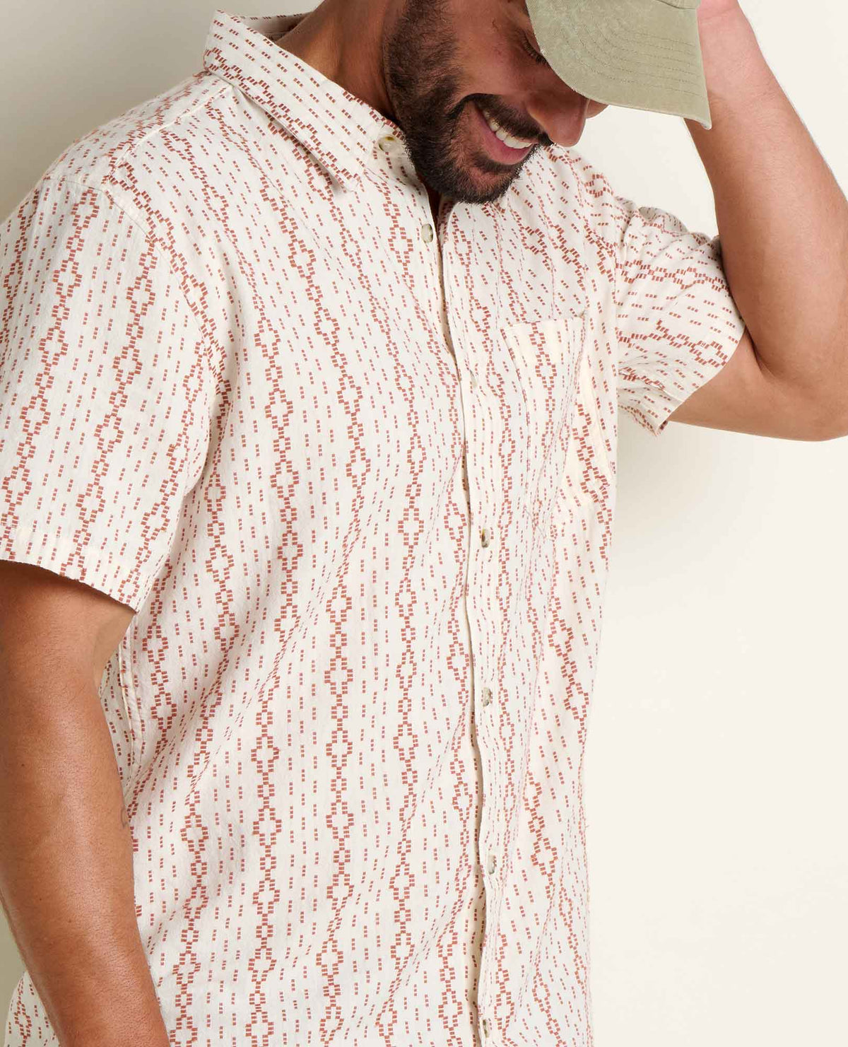 Toad&Co Treescape Shirt - 100% Organic Cotton Dobby Weave Summer Shirt