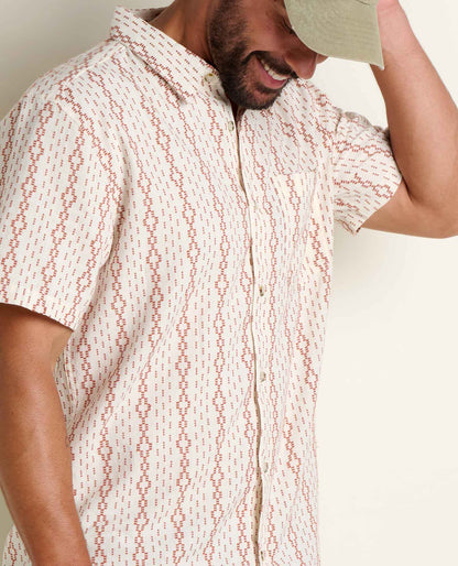 Toad&Co Treescape Shirt - 100% Organic Cotton Dobby Weave Summer Shirt