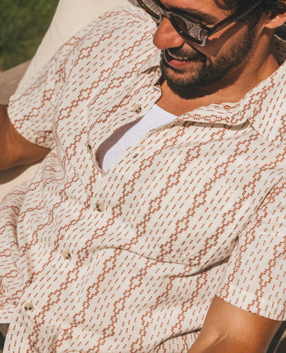 Toad&Co Treescape Shirt - 100% Organic Cotton Dobby Weave Summer Shirt
