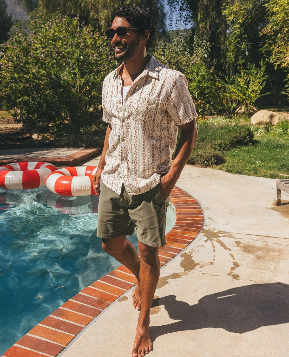 Toad&Co Treescape Shirt - 100% Organic Cotton Dobby Weave Summer Shirt