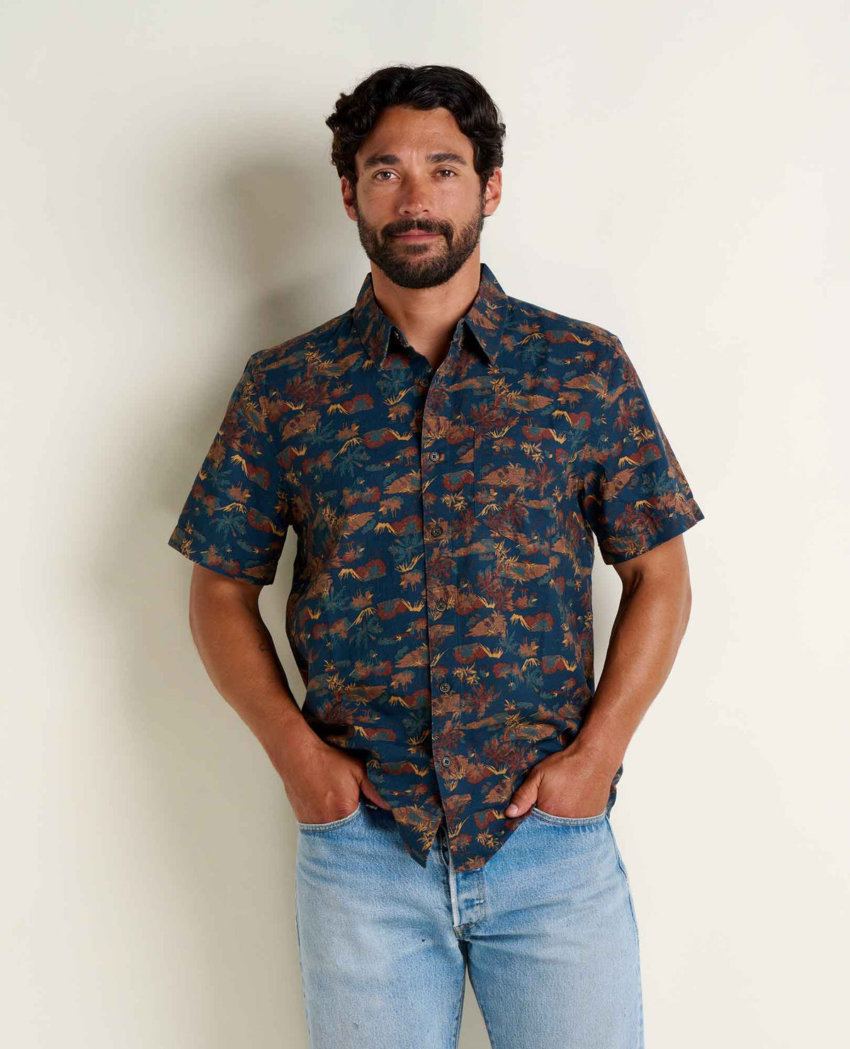 Toad&Co Fletch Shirt - 100% Organic Cotton Print Button-Down Shirt