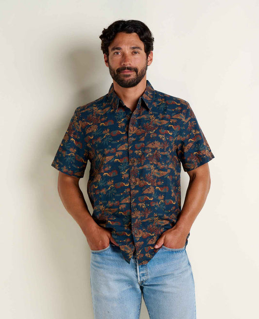 Toad&Co Fletch Shirt - 100% Organic Cotton Print Button-Down Shirt