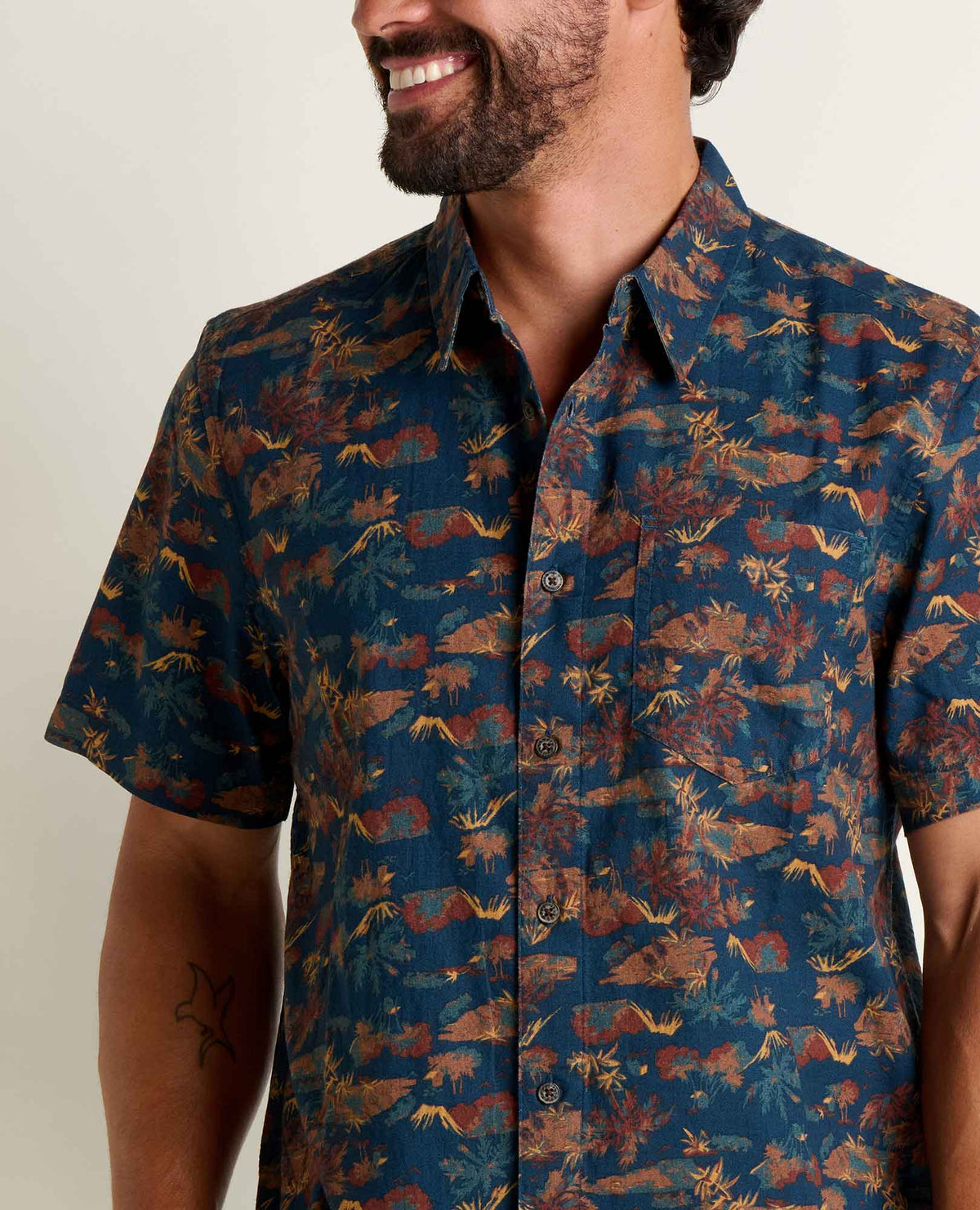 Toad&Co Fletch Shirt - 100% Organic Cotton Print Button-Down Shirt