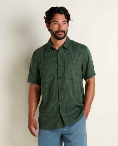 Toad&Co Men's Eco-Friendly Taj Hemp Short Sleeve Shirt - by Toad&Co