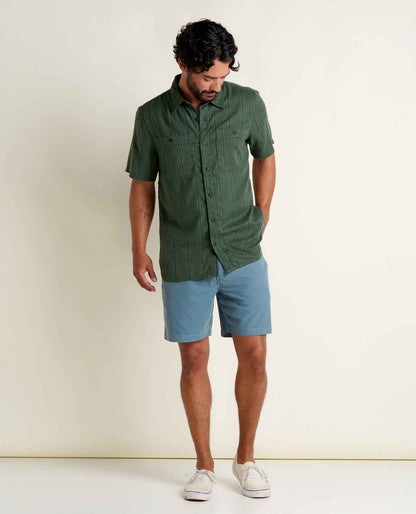 Toad&Co Men's Eco-Friendly Taj Hemp Short Sleeve Shirt - by Toad&Co